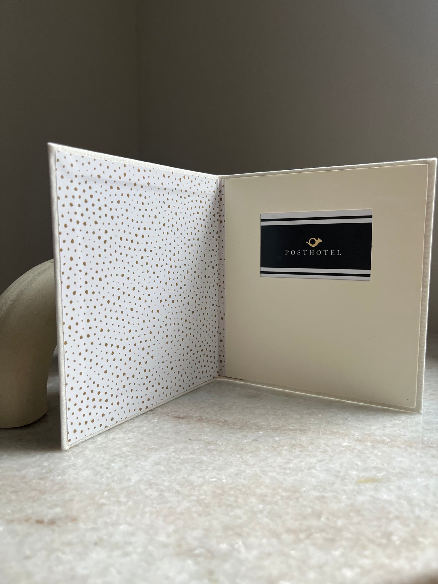 Modern Gift Card Holder - Ivory White 'Celebrate'