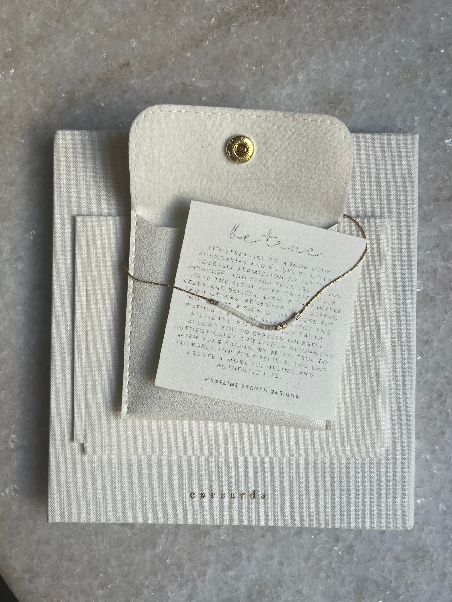 Modern Gift Card Holder - Ivory White 'Celebrate'