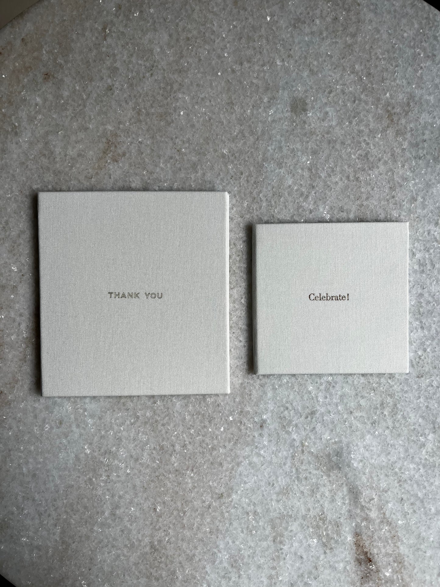 MINI Modern Gift Card Holder - Ivory White 'Thank you'