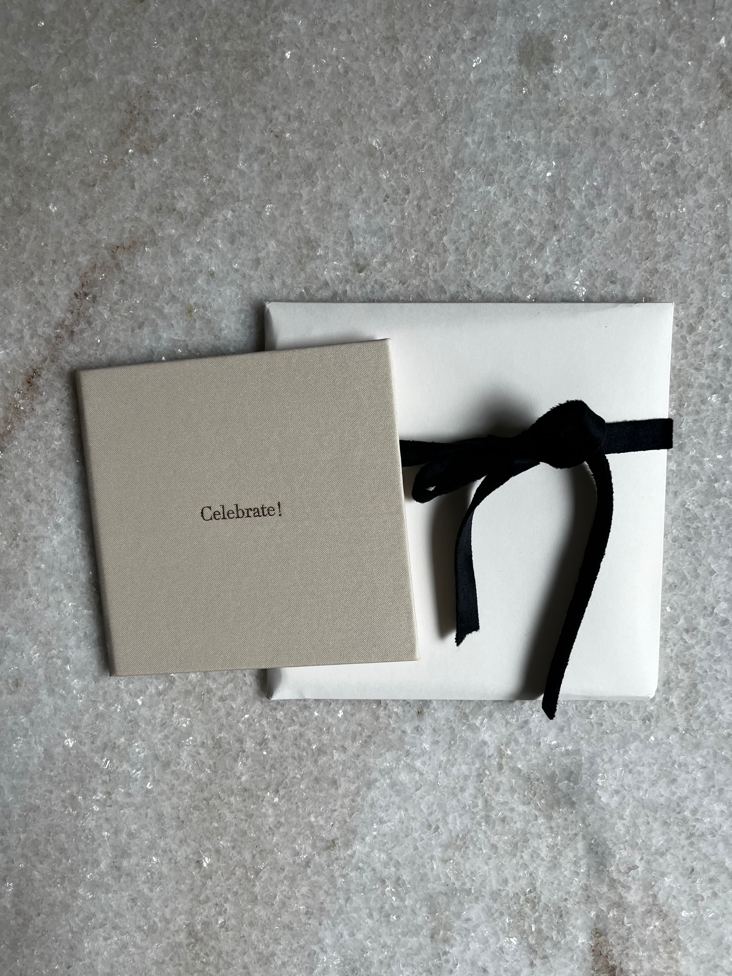 MINI Modern Gift Card Holder -Oatmeal Beige 'Celebrate'