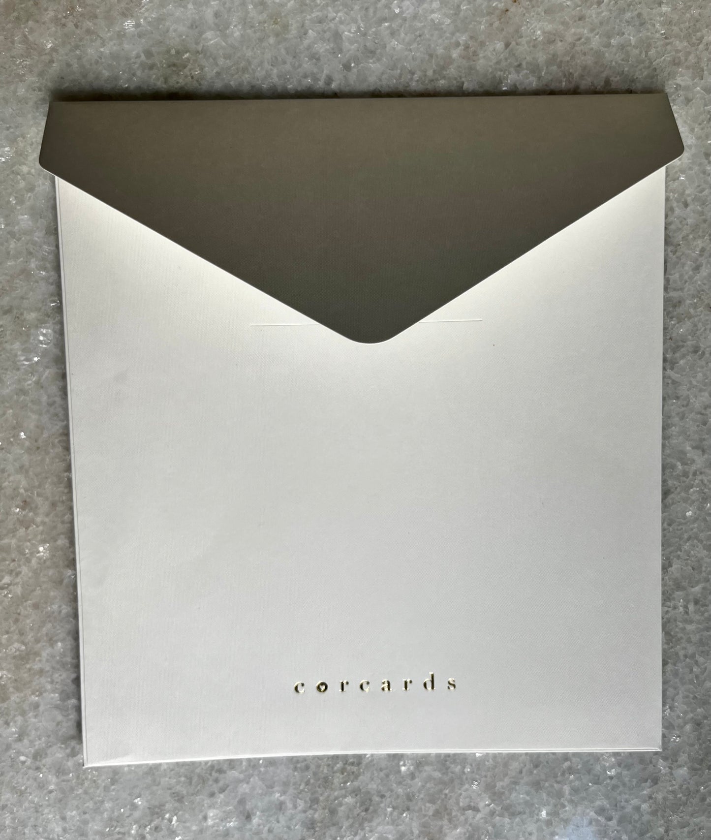 Modern Gift Card Holder - Ivory White 'Celebrate'