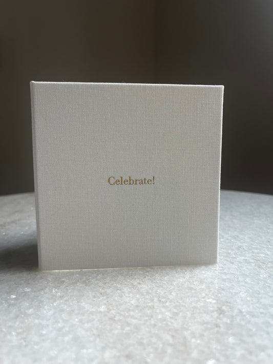 MINI Modern Gift Card Holder - Ivory White 'Celebrate'