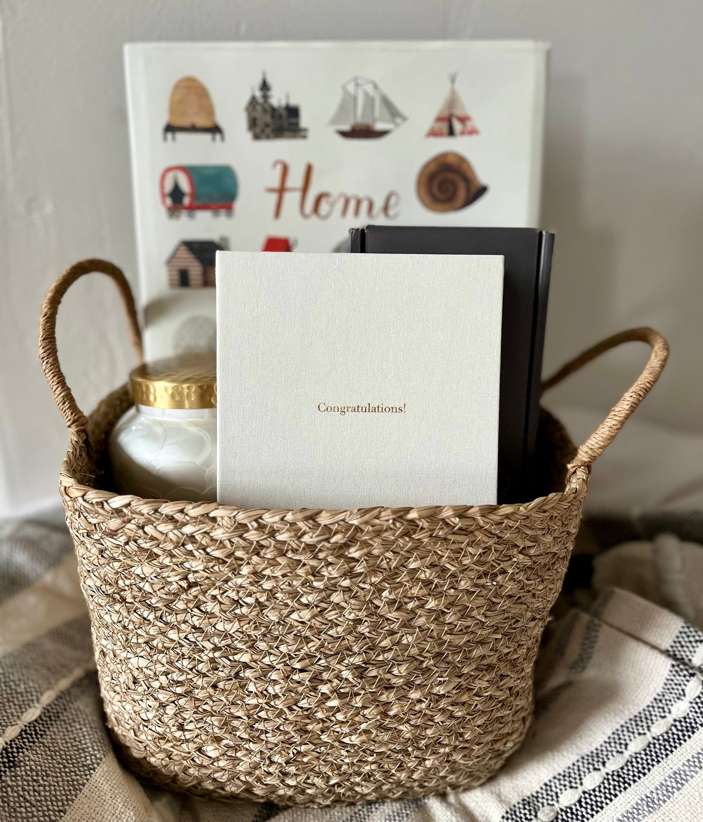 Modern Gift Card Holder- Ivory White 'Thank you'